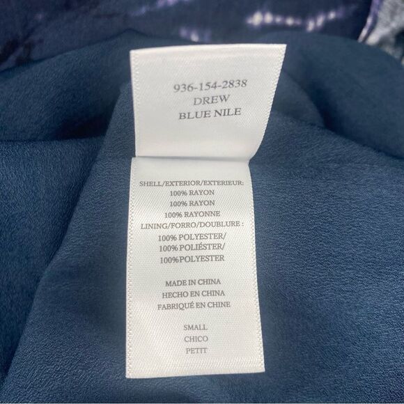 Rails Drew Tiered Tie Dye  Blue Nile Midi Dress Size S - Picture 11 of 11